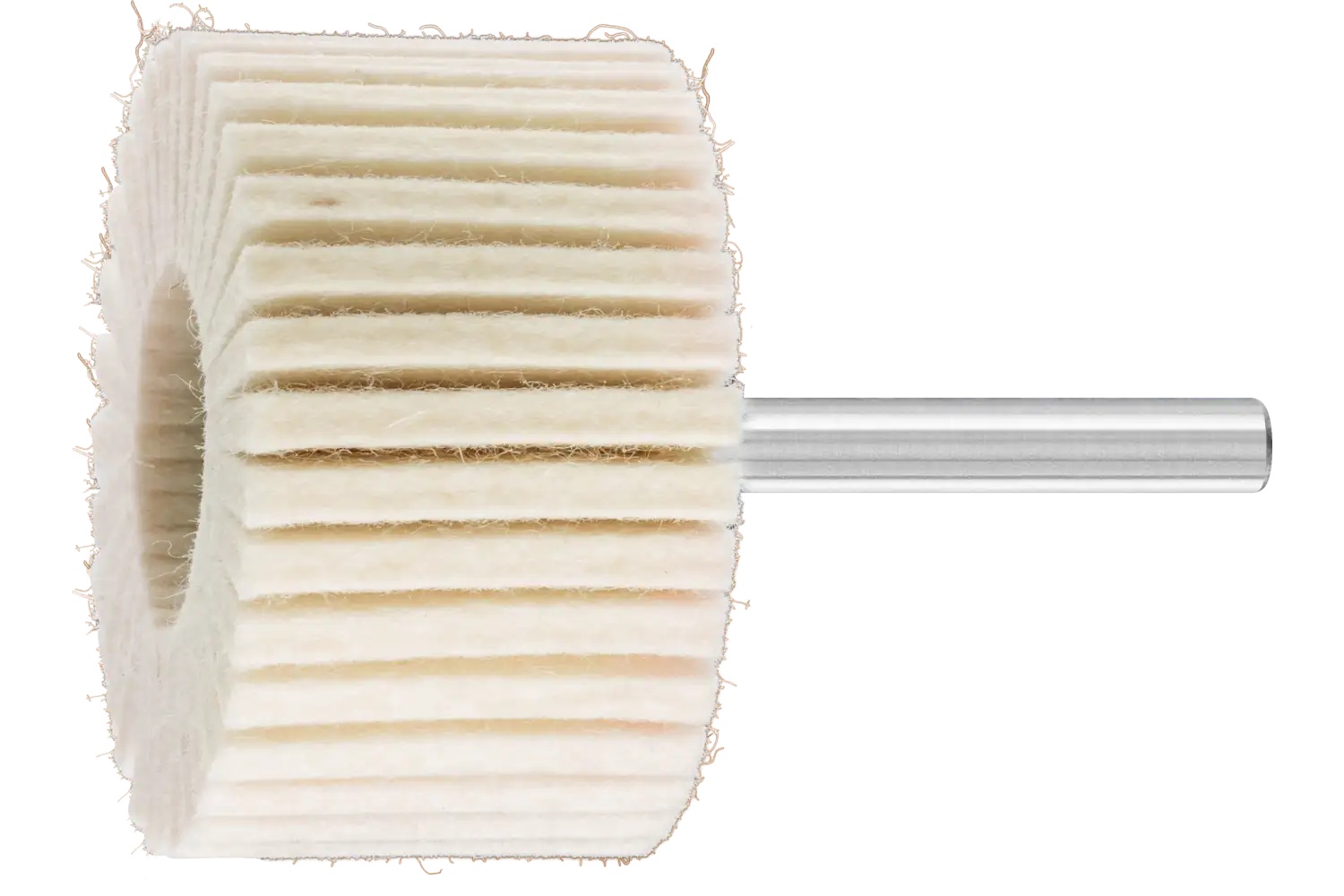 Picture of Pferd Mounted Felt Flap Wheel, 2" X 1, Hard Grade, 1/4" Shank